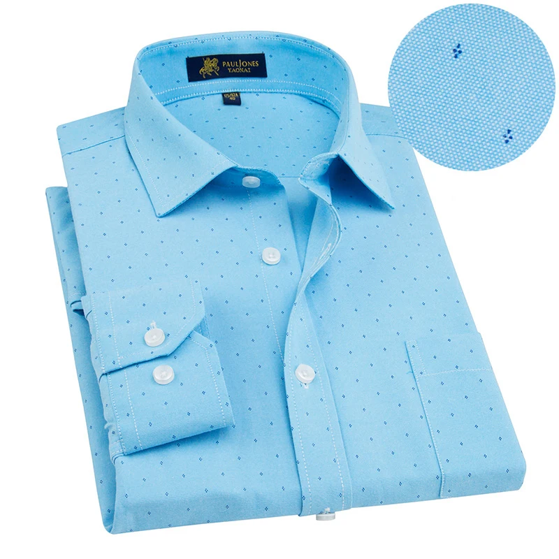 Рубашка мужская деловая из ткани Оксфорд повседневная не требует глажки