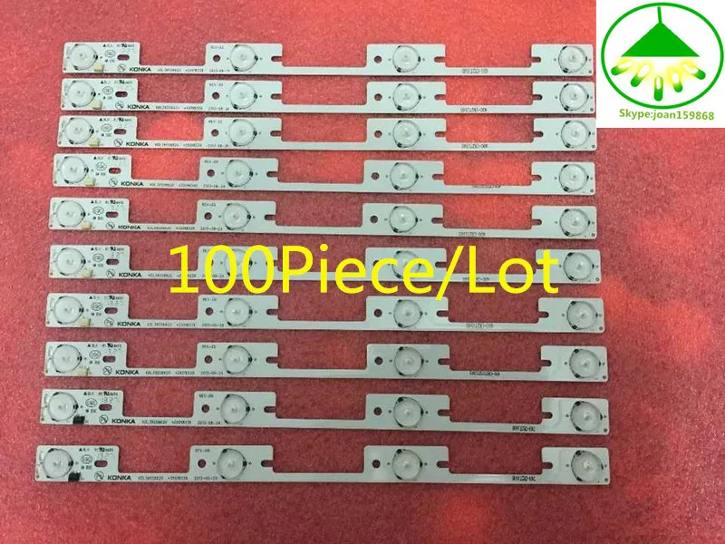 Светодиодная подсветка для KONKA KDL39SS662U 35018339/35018340 327 мм 4 светодиодный s( 1 светодиод 6