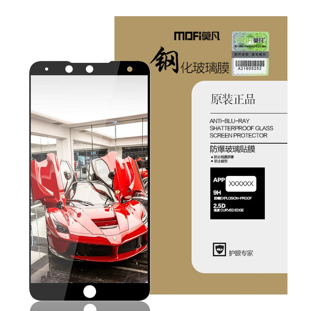 For Meizu 15 Plus Original MOFi 9H Full Cover Tempered Glass Screen Protector Film Toughened | Мобильные телефоны и