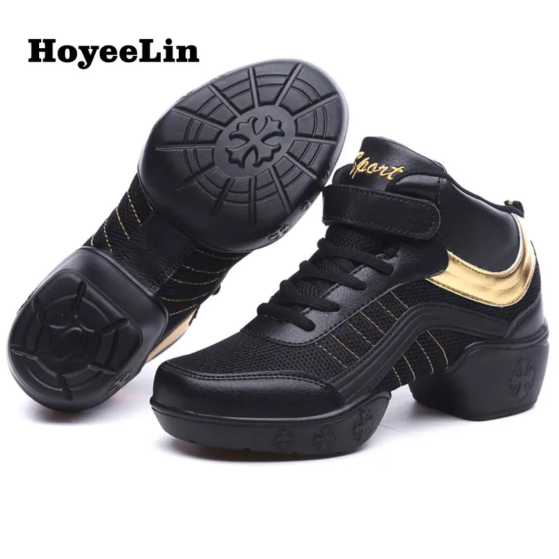 HoYeeLin/танцевальные кроссовки до щиколотки женские дышащие сетчатые джазовые в