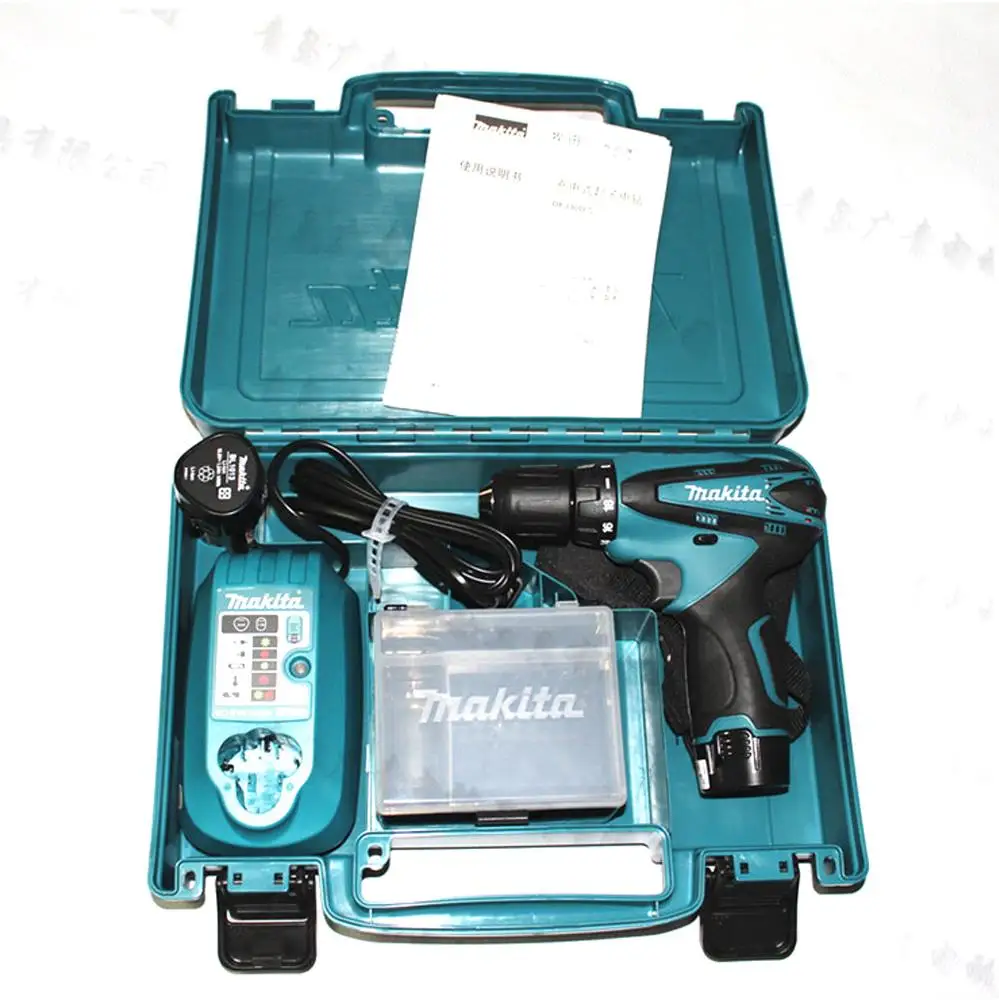 Япония Makita зарядная дрель DF330DWE бытовая электрическая литиевая дрель с контролем скорости шуруповерт