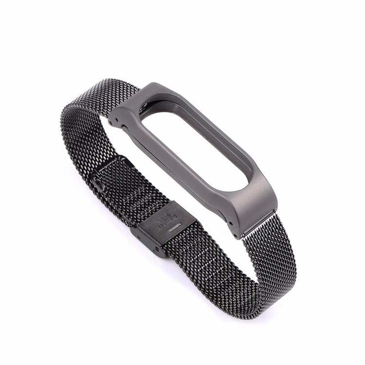 Металлический ремешок Ollivan для Xiaomi mi Band 2 3 4, ремешок для браслета из нержавеющей стали, магнитный браслет mi Band 2 Band 3 Band 4, аксессуары для замены