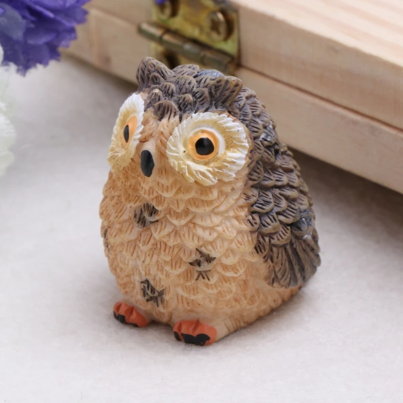 Милая сова Мини Кукольный дом бонсай ремесло садовое украшение Сделай Сам горшки
