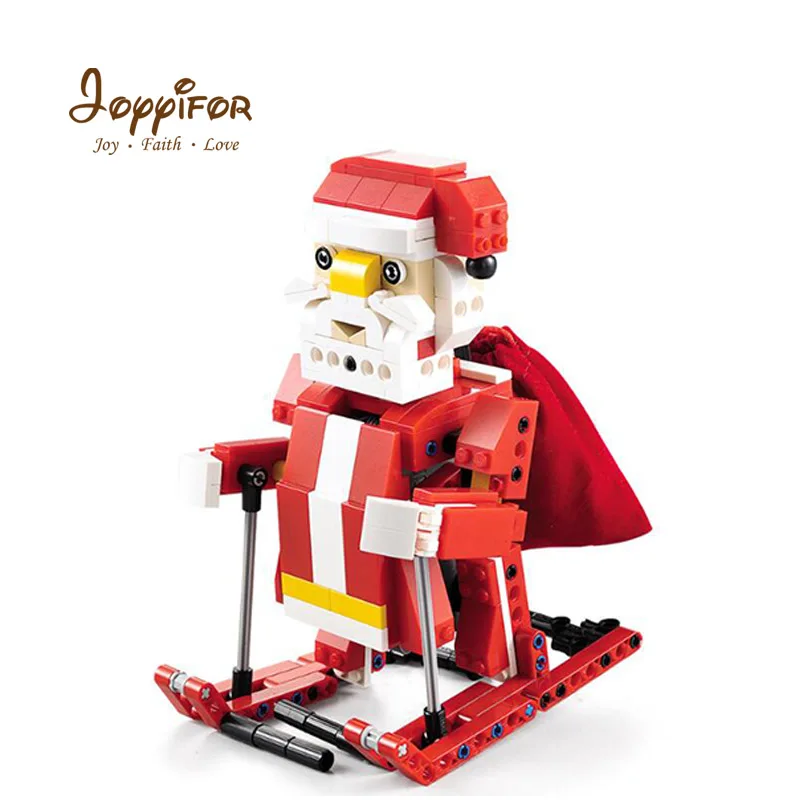 Joyifor 439 шт. строительные блоки 2в1 Санта Клаус фигурки снегохода Кирпичи игрушки