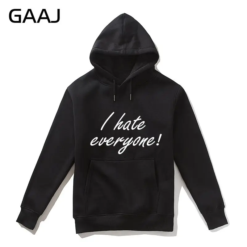Худи GAAJ мужское с надписью I hate All модная брендовая повседневная одежда в стиле