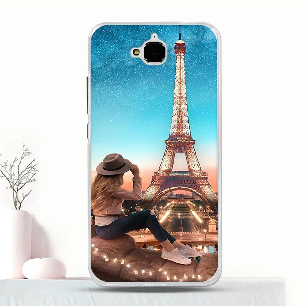 Silicone Soft Cover For Huawei Y6 Pro TPU Case Pattern Coque Honor Play 5X / Enjoy 5 Phone Holly 2 Plus 5.0" | Мобильные