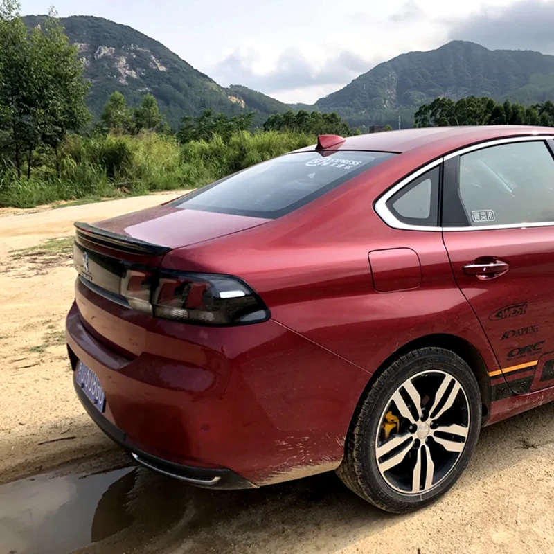 Для Peugeot 308 спойлер 2016-2018 высокое качество абс материал Автомобильный задний