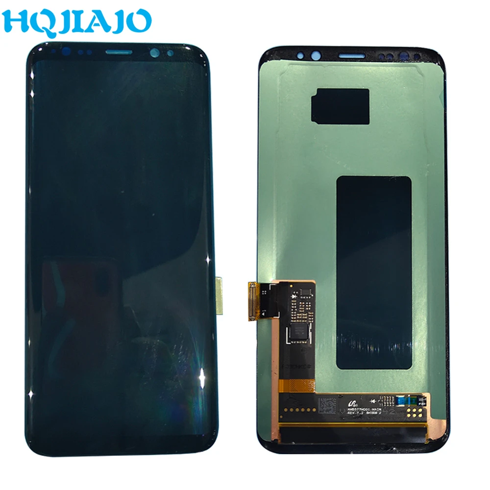

ЖК-экран Super AMOLED для Samsung S8 G950 G950F, ЖК-дисплей, сенсорный экран, дигитайзер для Samsung Galaxy S8 G950 G950F с рамкой