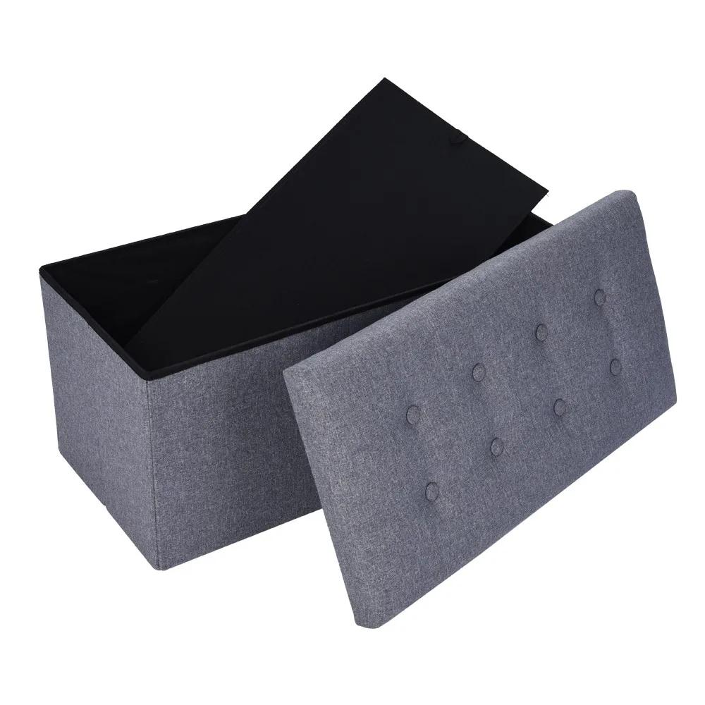76x38x5 см сиденье сильная грузоподъемность Pouffe ящик для хранения кубической формы белье для дома и офиса Многофункциональный складной стул
