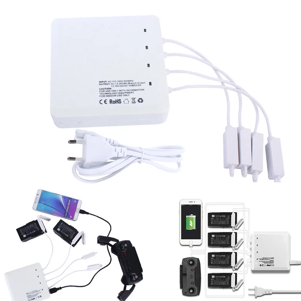 

Зарядное устройство с 6 выходами и 2 USB-портами