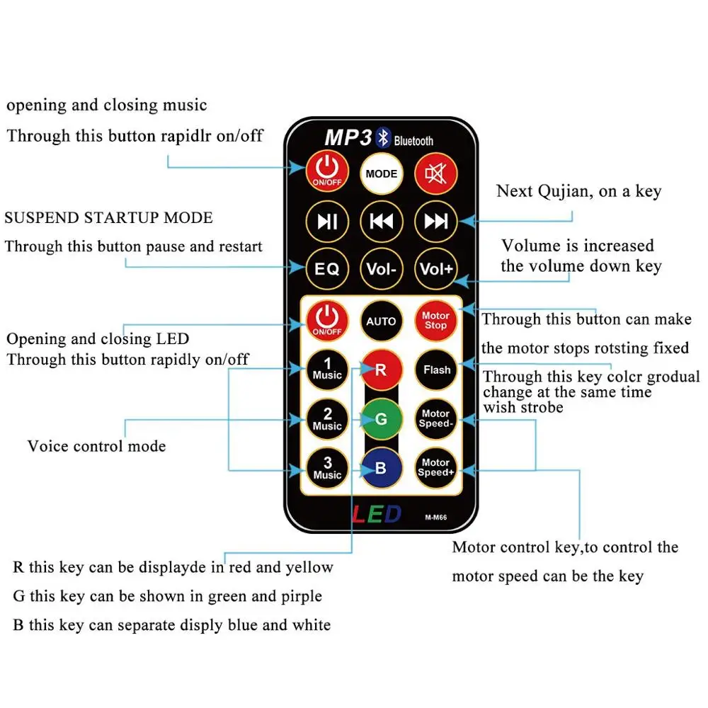 

9 color LED Bluetooth Speaker Disco Ball Light with Mp3 Player Prom Laser Party Light 18W DJ Stage Light Laser Projection Lamp