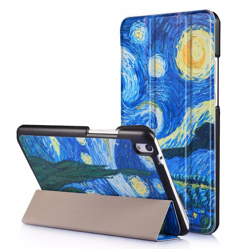 Чехол для Huawei MediaPad T2 8 0 Pro модный тонкий флип чехол с принтом трехслойная