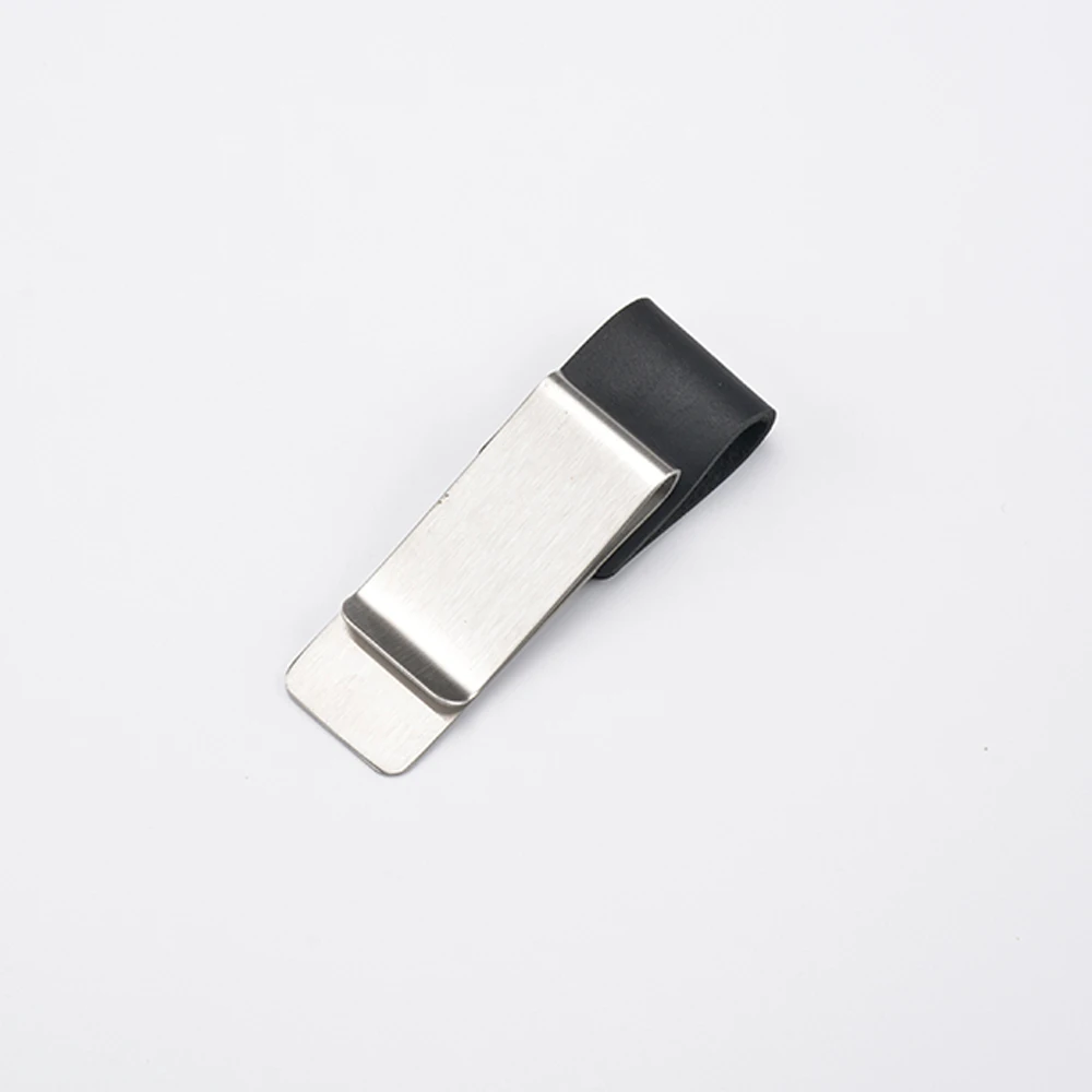 Steel Black Натуральная кожа металлическая ручка держатель латунь нержавеющая сталь Зажим для журнал путешествий; Записная книжка планировщик аксессуар стационарные товары - Цвет: Steel Black