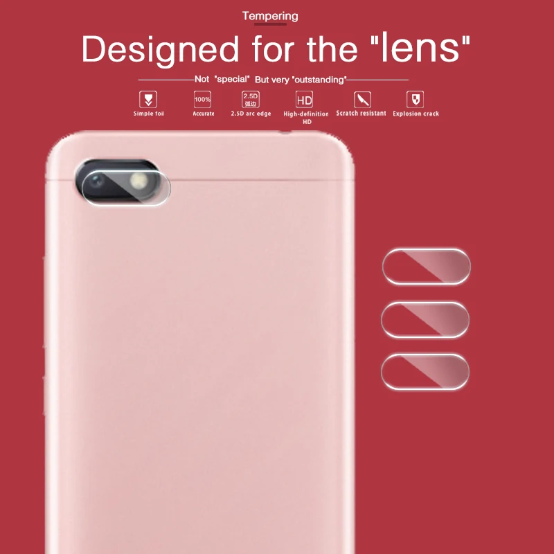 HD Задняя камера Объектив Закаленное стекло пленка для Xiaomi Redmi 6 6A PRO S2 защитная