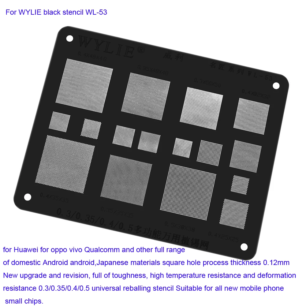 WYLIE черный трафарет Bluetooth Wifi cpu IF power IC для Android серии мобильных телефонов чип