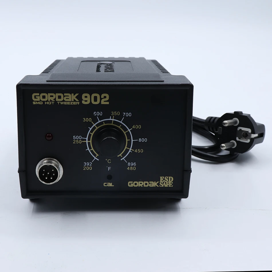 Оригинальная паяльная станция GORDAK 902 с постоянной температурой, двойной Железный зажим, электрический нагревательный зажим, пинцет, инструменты для распайки