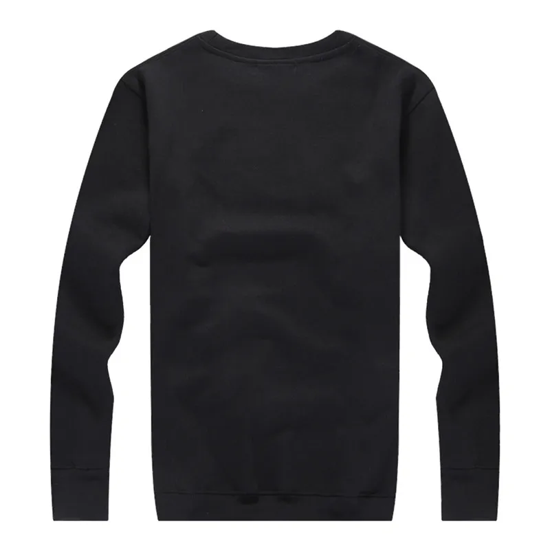 2019 Новинка Мужская Толстовка Осень Толстая Повседневная Хлопок Пуловер Флисовый