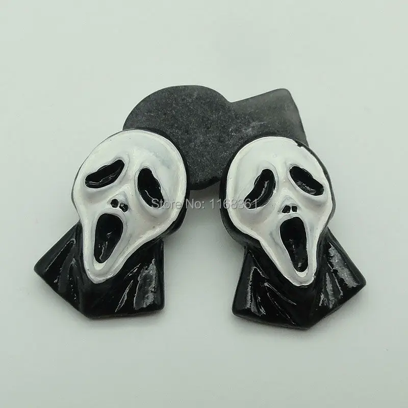 1 шт./лот полимерный с плоской задней стороной Хэллоуин волшебники 30 мм кабошоны