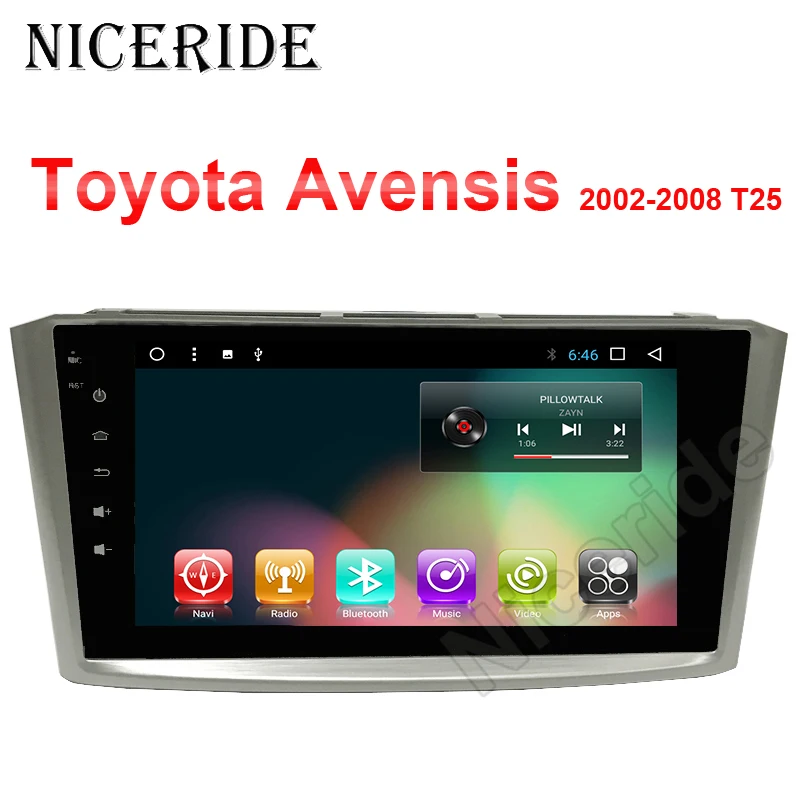 Автомагнитола на Android 10 0 автомобильный DVD плеер для Toyota Avensis T25 2002 2008 GPS навигатор