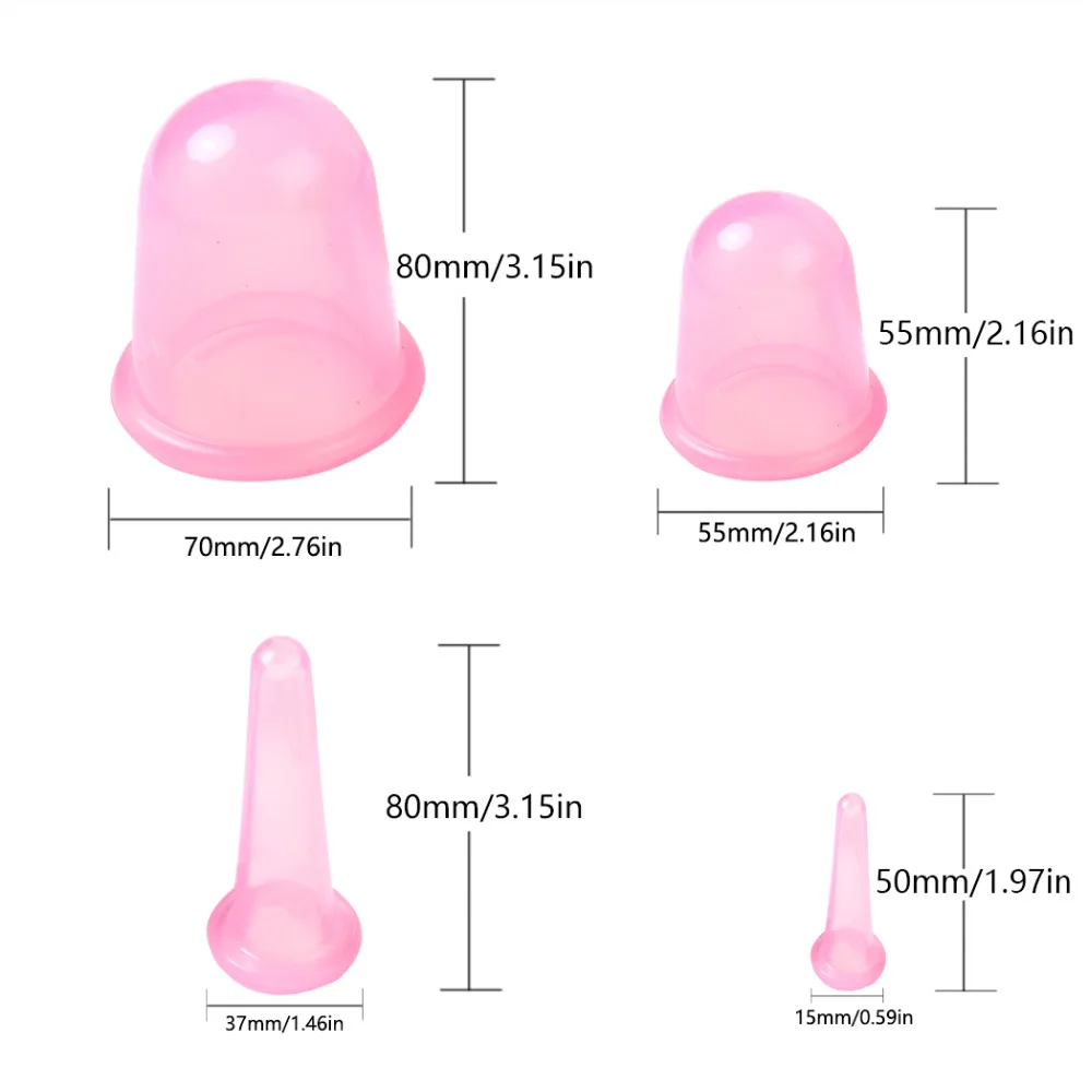 Новая Профессиональная силиконовая чашка для терапии набор Противоскользящих