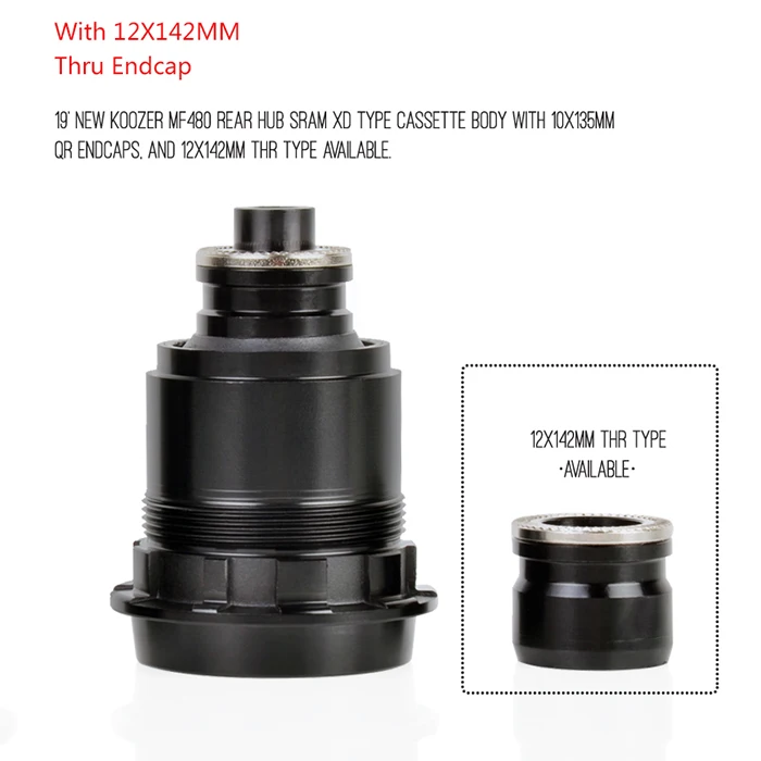 12X142mm Sram XD Koozer MF480 24T зубчатое колесо для велосипеда Sram XD 11 12S Кассетный корпус Shiman0 8 9 10 11S FreeHub - Цвет: 12X142mm Sram XD