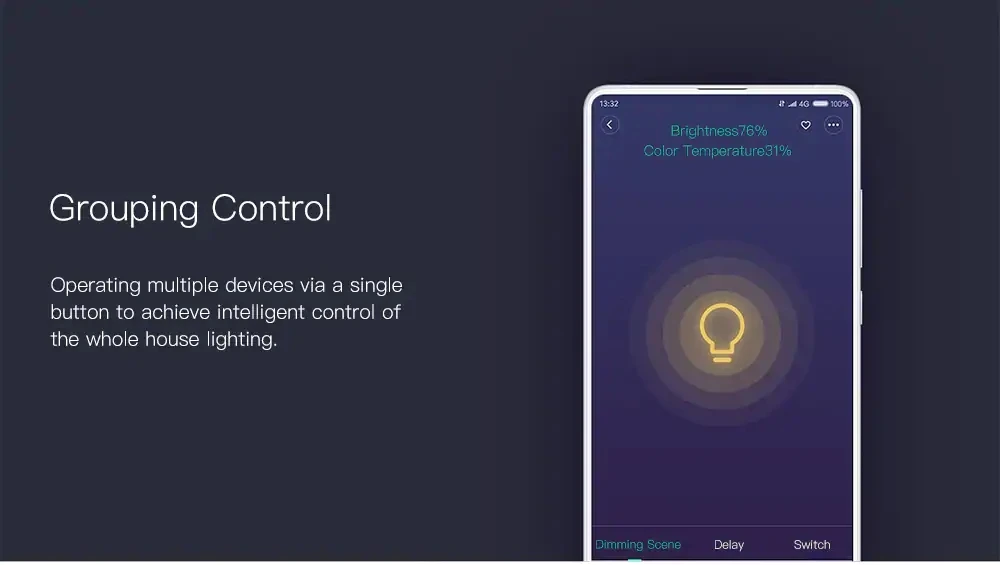 Xiaomi Mijia WIFI контроль приложения 3000-5700K 200Lm 3 5 W LED Регулируемая Цветовая температура