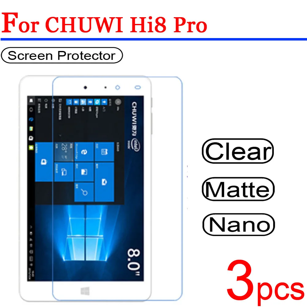 3 шт. ультра прозрачное мягкое для Chuwi Hi8 PRO Vi8 PLUS защитное покрытие ЖК-экрана