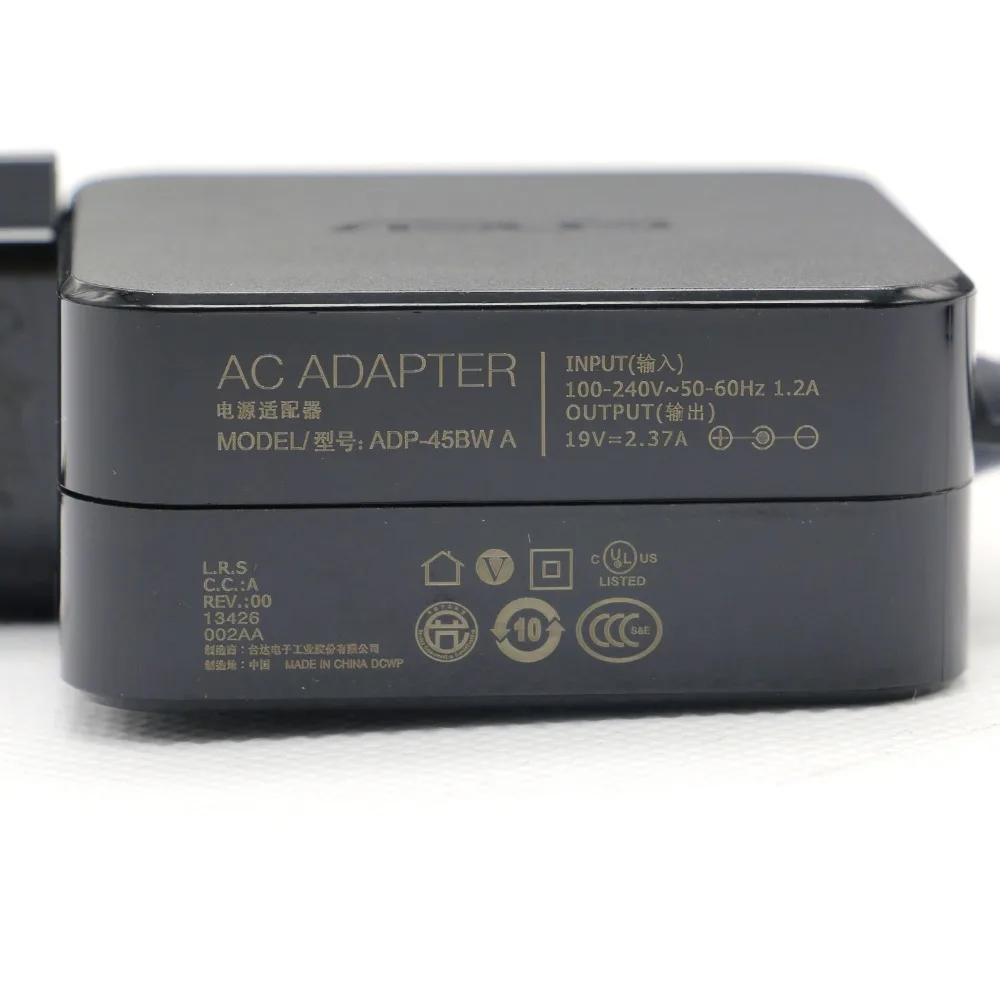 100% оригинал ЕС Plug 19 V 2.37A 45 W 3 0*1 1 мм ADP 45BW ноутбук адаптер переменного тока для Asus UX301