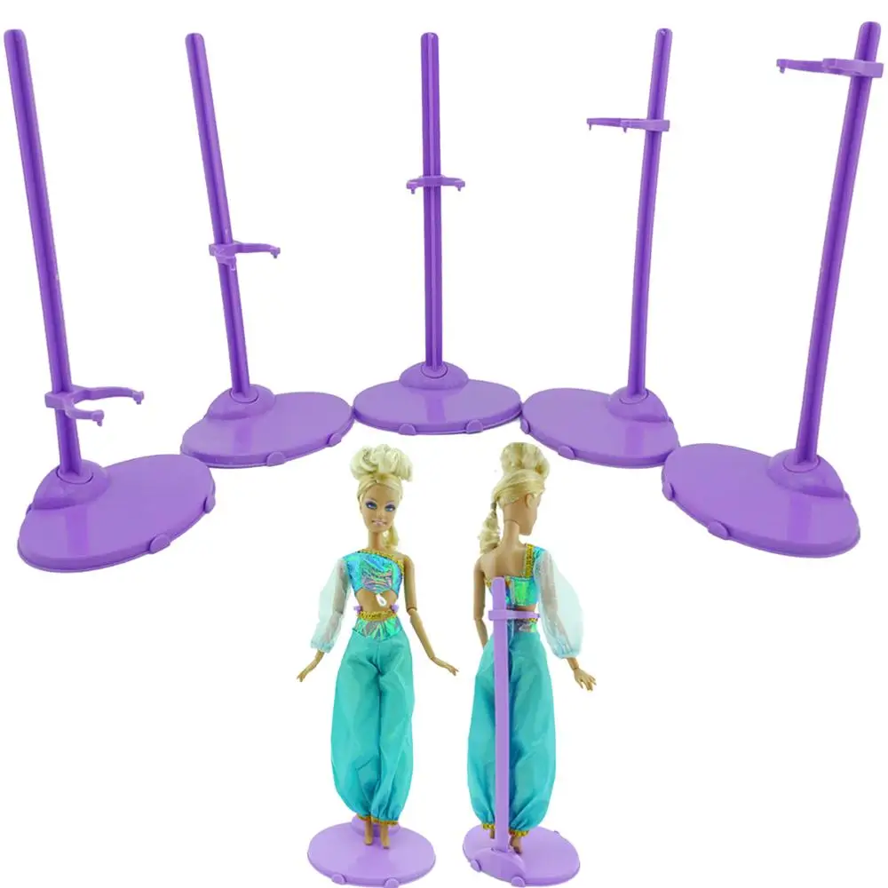 10 шт. подставка для куклы Барби 5 дюймов|doll stand display holder|for barbiedolls accessories |