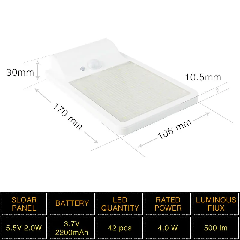 Светодиодный солнечный светильник Atcomm IP65 водонепроницаемый высокая яркость 4