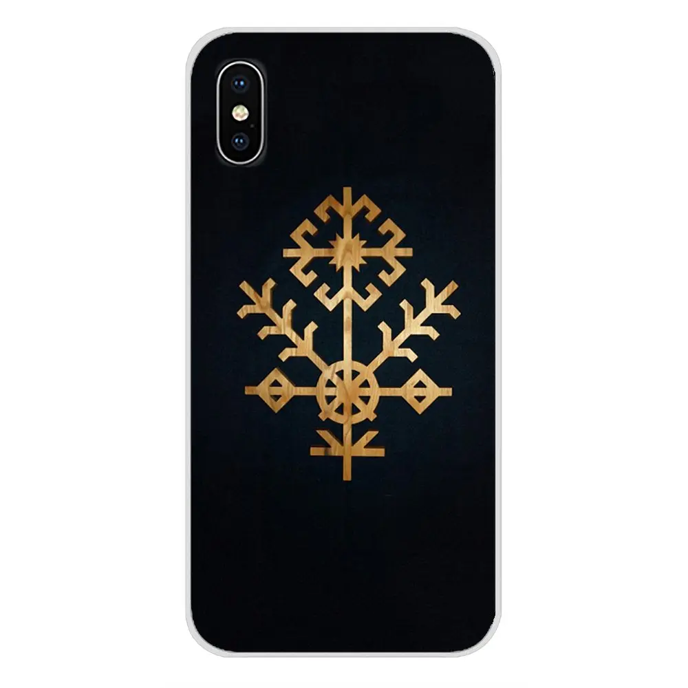 Для Apple iPhone X XR XS MAX 4 4S 5 5S 5C SE 6 S 7 8 Plus ipod touch мягкие чехлы латвийские этнические знаки