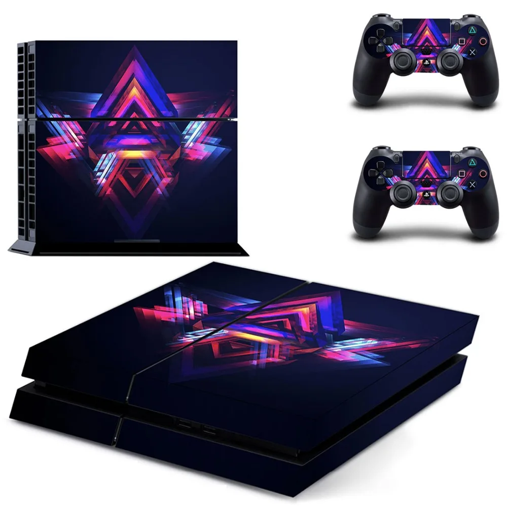 Виниловые наклейки для игровой консоли и 2 контроллеров PS4|Наклейки| |