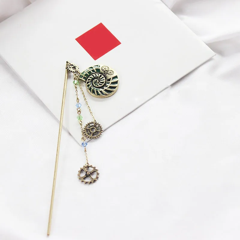 Timlee H057 New Retro Personality Geometry Gear Tassels Alloy Hair Sticks Accessory Wholesale | Украшения и аксессуары