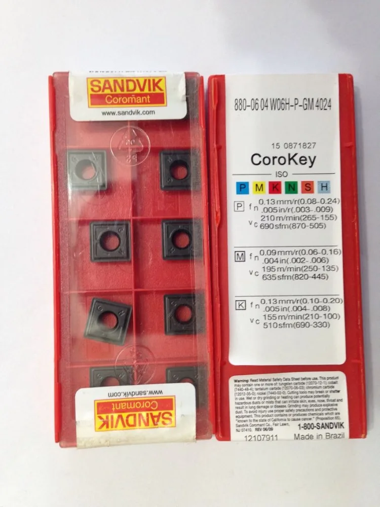 10 шт. твердосплавная вставка 880 0604W06H P GM 4024|insert|insert carbide |