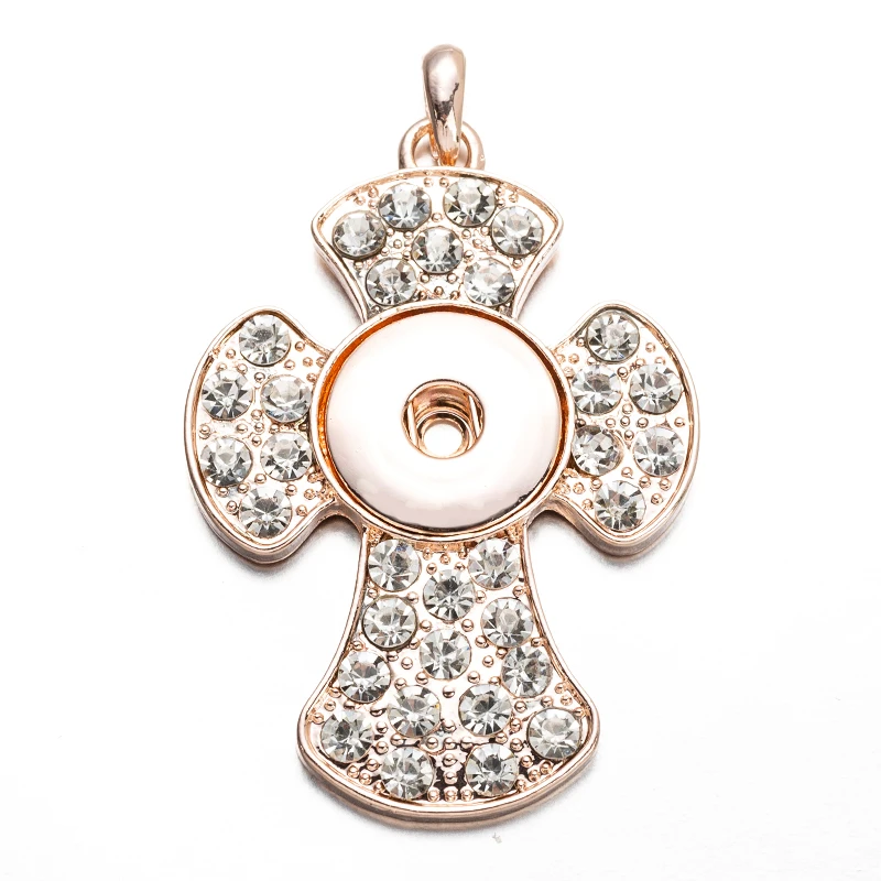 Новое розовое золото/серебро крест оснастки ювелирные изделия металлические