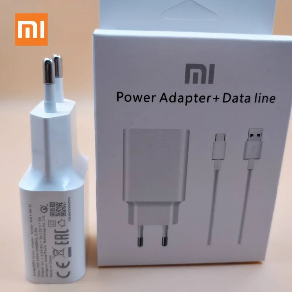 Оригинальный XIAOMI быстрое зарядное устройство 12 В 1.5A QC3.0 адаптер TYPE C кабель для