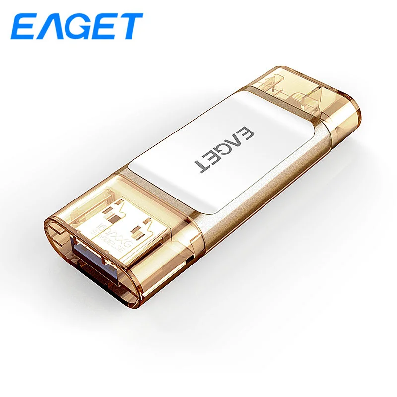 Eaget I60 OTG USB флеш-накопитель 32 Гб 64 128 ГБ Lightning 3 0 MFI Флешка мини memoria для iPhone iPad |