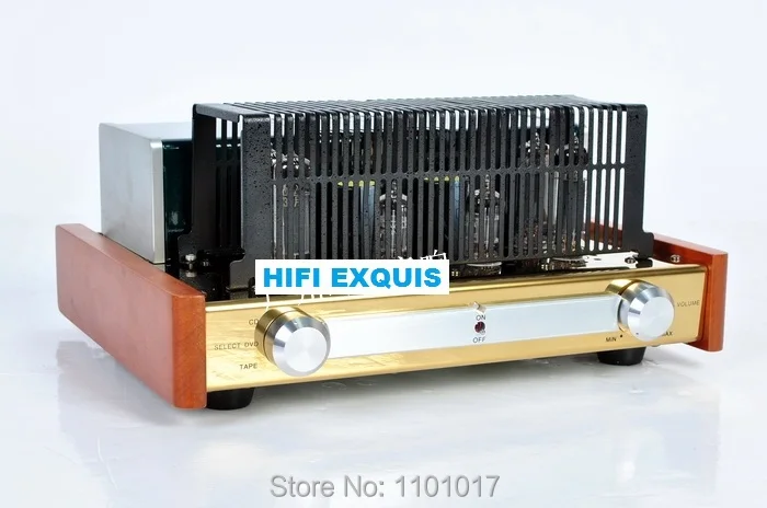 YAQIN MC-84L двухтактный ламповый усилитель HIFI EXQUIS класса А интегрированный 6p14 или EL84