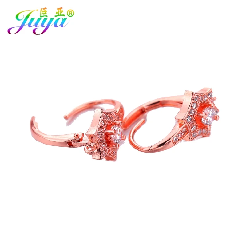 Rose Gold Модные принадлежности для сережек, золотые/серебряные серьги ручной работы, крючки, аксессуары для женщин, серьги с кисточками и жемчугом, ювелирные изделия, сделай сам - Цвет: Rose Gold