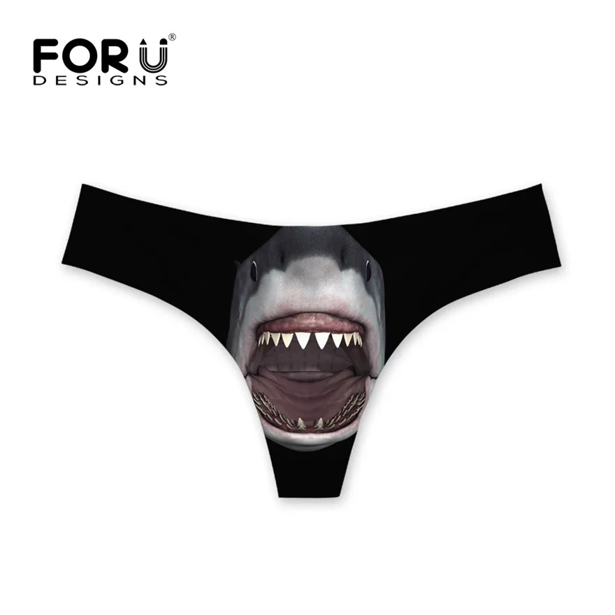 FORUDESIGNS/милое синее женское джинсовое нижнее белье с принтом кота, сексуальные ультра-тонкие трусики, женское нижнее белье с низкой талией - Цвет: Цвет: желтый