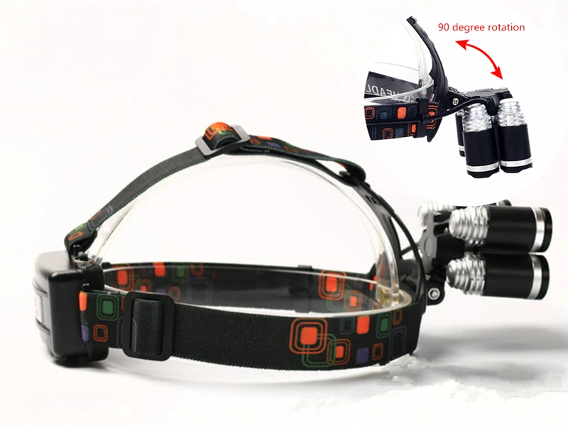5 светодиодный налобный фонарь XML T6 налобный фонарь 12000Lm 4 режима фонарь 2x18650 аккумулятор+ зарядное устройство фонарик на лоб рыболовные огни