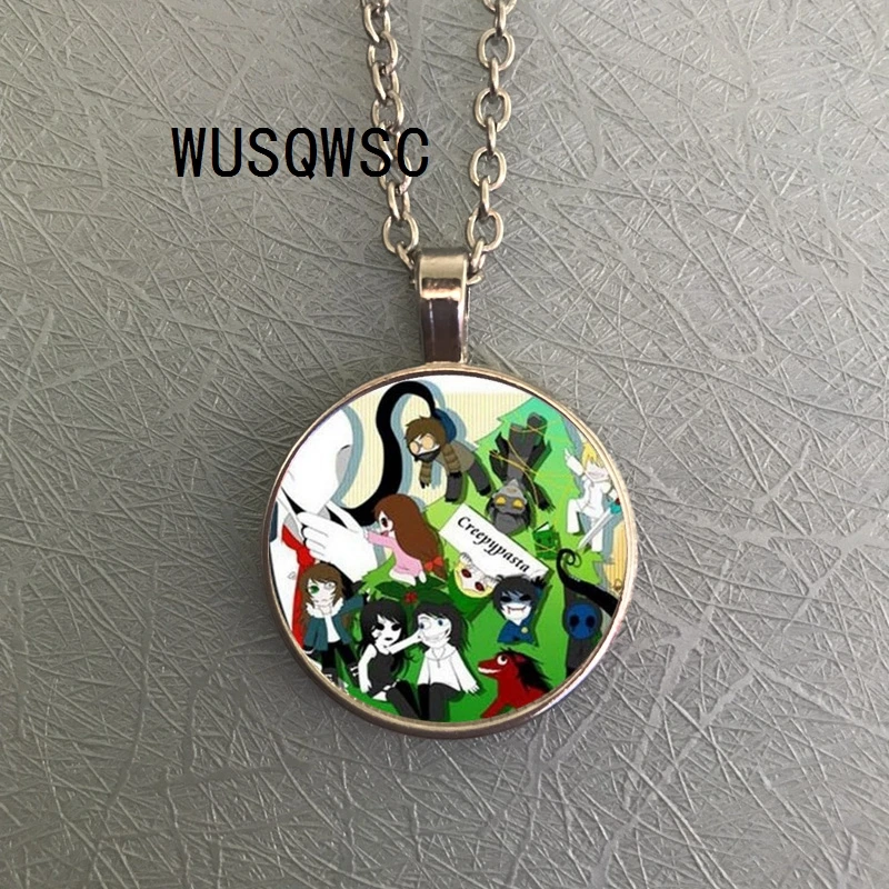WUSQWSC Дети Горячая Распродажа Мода Creepypasta жуткий Тиччи Тоби ожерелье цепь кулон