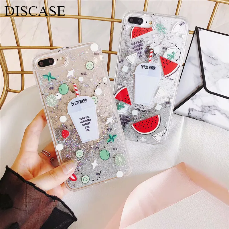 DISCASE PC + TPU Жесткий Shell мягкие края телефон чехол для iphone X 8 7 6 6s плюс лето лимон