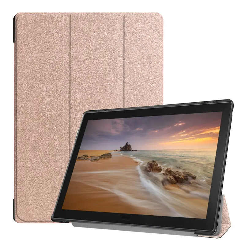 Чехол для lenovo Tab E10 TB-X104F TB-X104L 10," чехол Funda Tablet тонкий защитный чехол из искусственной кожи с подставкой+ стилус+ пленка