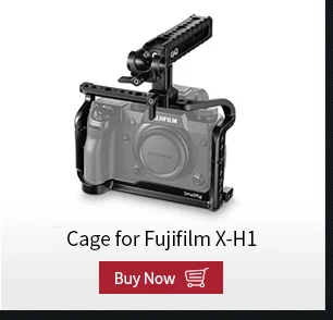 Клетка SmallRig+ Топ ручка NATO+ 15 мм двойной зажим для камеры Fujifilm X-H1 с батарейкой-2136