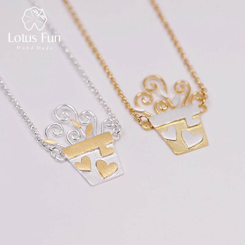 Lotus Fun Настоящее серебро 925 пробы ручная работа дизайнерские Изящные ювелирные