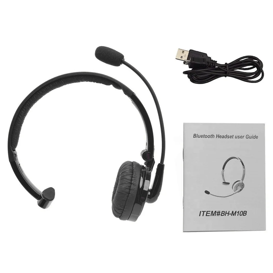 New Desigh Soft Noise Cancelling Wireless Headphones Boom Mic Bluetooth Headset For Truck Driver | Электроника
