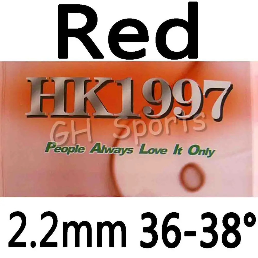 red 2.2mm 36-38 Palio HK1997 GOLD Sticky и HK1997 Biotech Pips из резины для настольного тенниса - Цвет: red 2.2mm 36-38