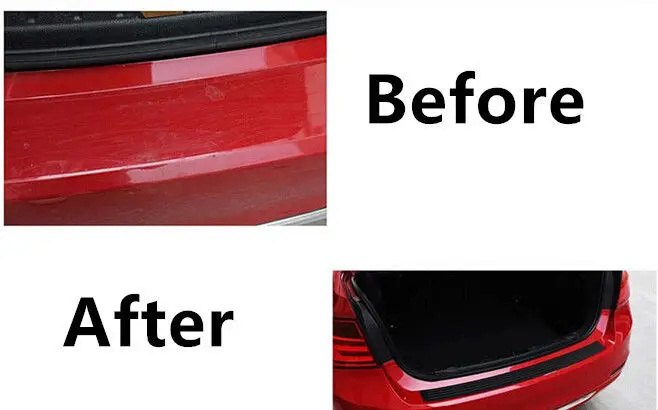 Защитная крышка порога против потертостей для заднего бампера автомобиля