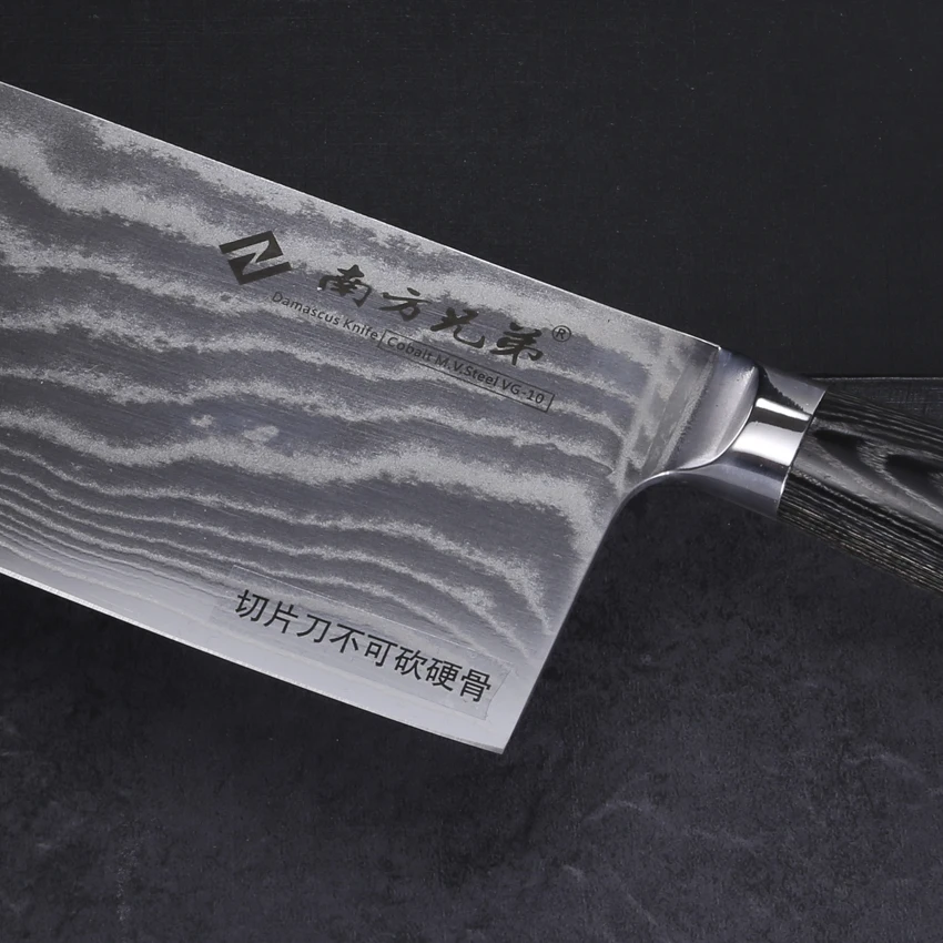 Дамасская сталь кухня Nanfang братья нож Дамаск стали китайский бытовой высокой